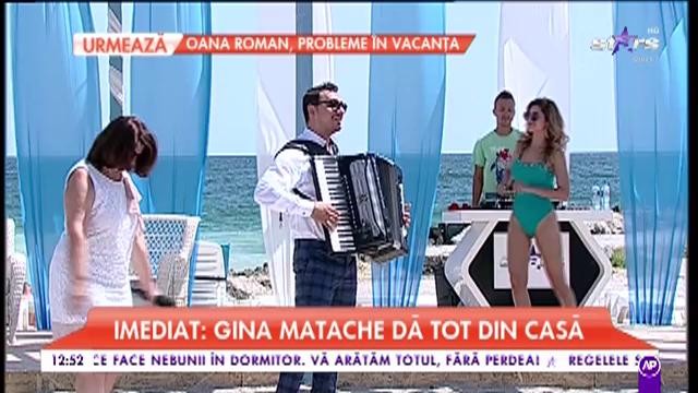 Gina Matache c&acirc;ntă melodia &bdquo;Bine-i șade mesei mele &rdquo;