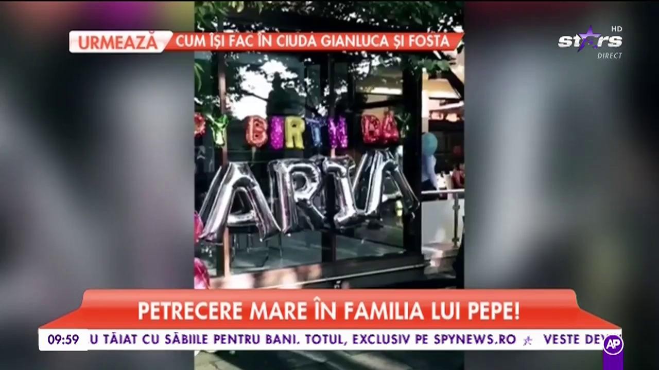 Petrecere mare &icirc;n familia lui Pepe! Maria, fetiţa cea mare, a &icirc;mplinit v&acirc;rsta de şase ani