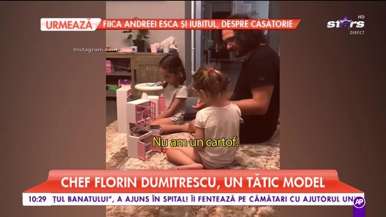 Chef Florin Dumitrescu, un tătic model