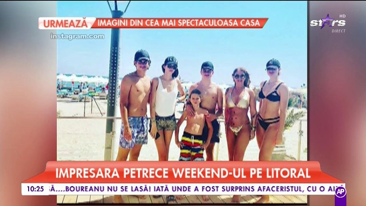 Anamaria Prodan, &icirc;n vacanță cu copiii pe litoralul rom&acirc;nesc