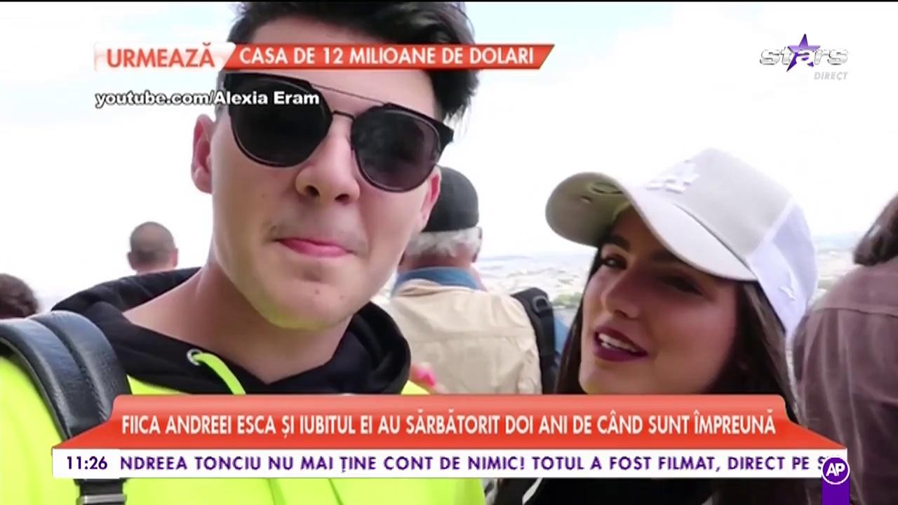 Fiica Andreei Esca și iubitul ei au sărbătorit doi ani de c&acirc;nd sunt &icirc;mpreună