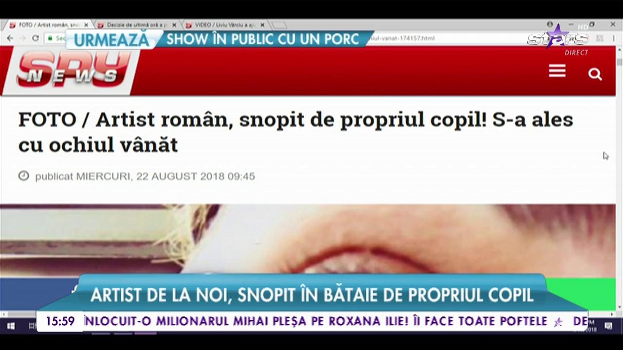 Tudor Ionescu, de la Fly Project, s-a ales cu un ochi v&acirc;năt de la fetiţa lui