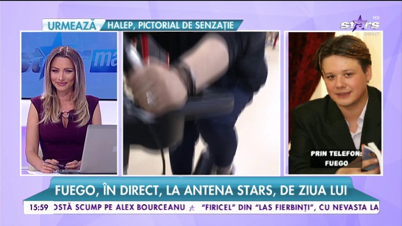 Fuego, &icirc;n direct, la Antena Stars, de ziua lui!