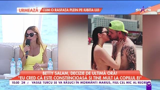 Betty Salam, decizie de ultimă oră!: &rdquo;E mai importantă sosirea copilului dec&acirc;t petrecerea&rdquo;
