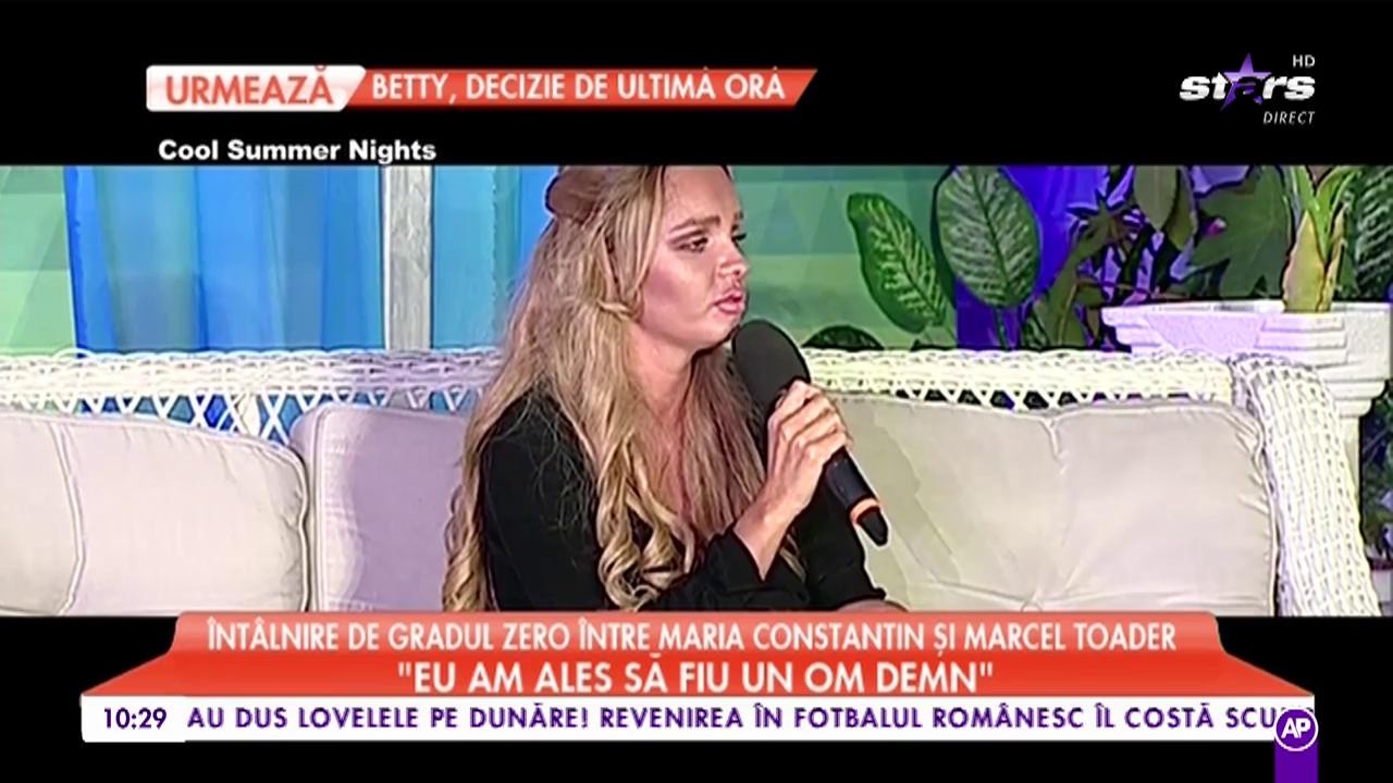 &Icirc;nt&acirc;lnire de gradul zero &icirc;ntre Maria Constantin și Marcel Toader: &rdquo;Eu am ales să fiu un om demn&rdquo;
