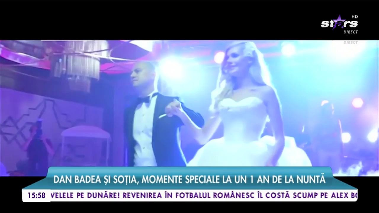 Dan Badea şi Mădălina au aniversat un an de căsnicie. Cei doi au petrecut alături de naşi, dar şi de prieteni, iar totul a ieşit o nebunie!