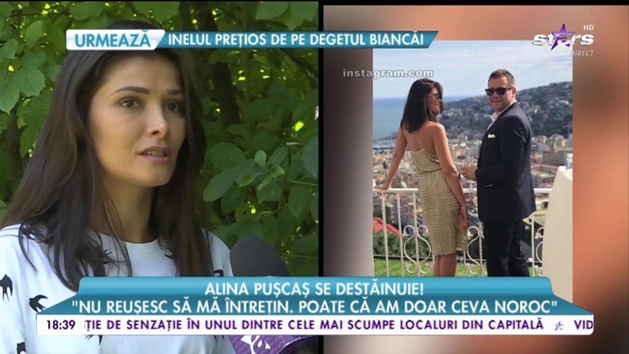 Alina Pușcaș se destănuie: "Eu nu am gustat din fructul oprit"