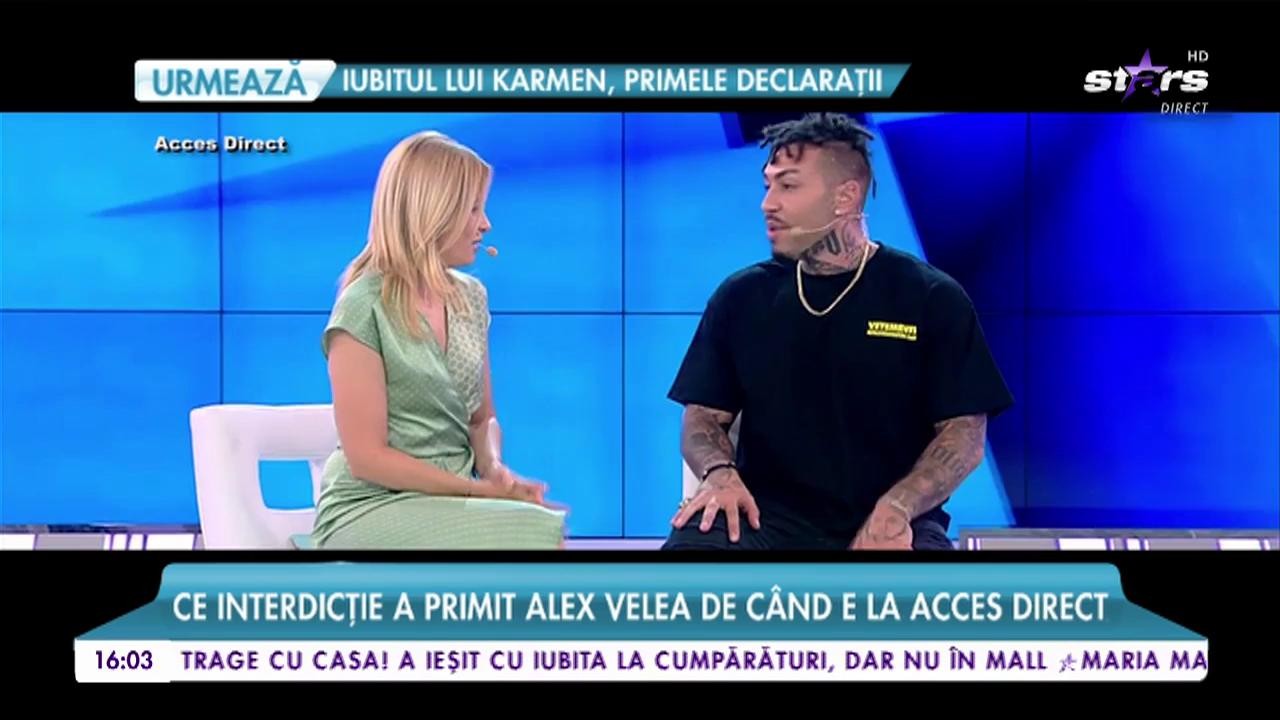 Ce interdicție a primit Alex Velea de c&acirc;nd e la Acces Direct