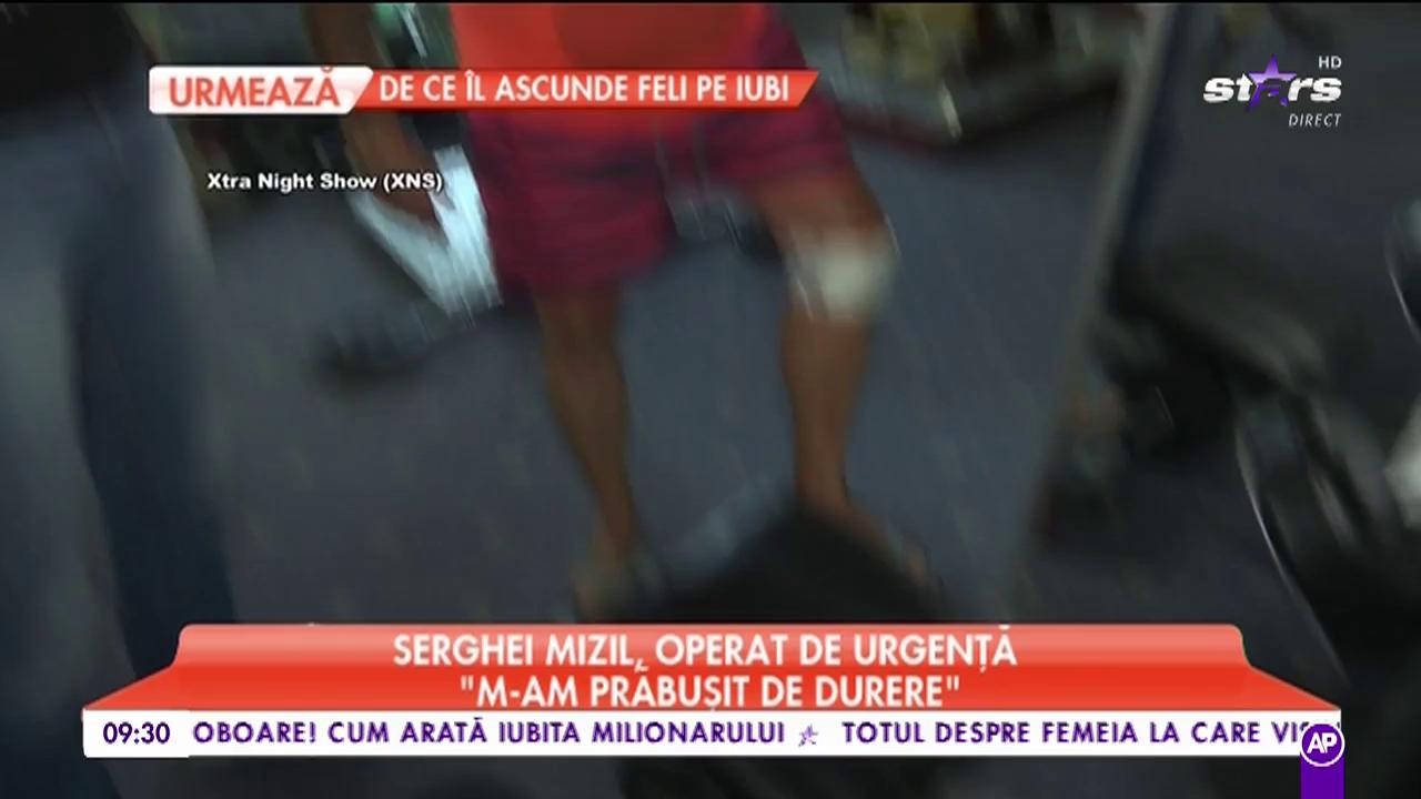 Serghei Mizil, operat de urgență: &rdquo;Mi s-a fracturat rotula&rdquo;