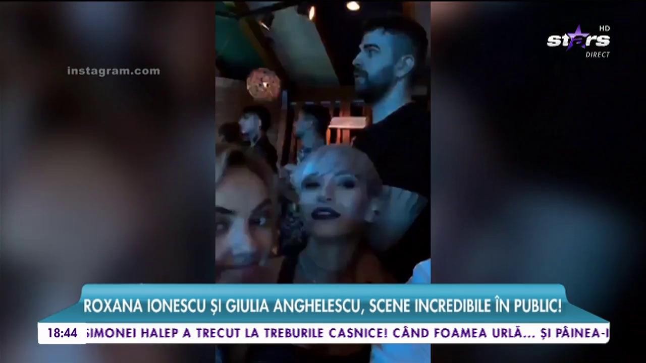 Roxana Ionescu și Giulia Anghelescu, scene incredibile &icirc;n public