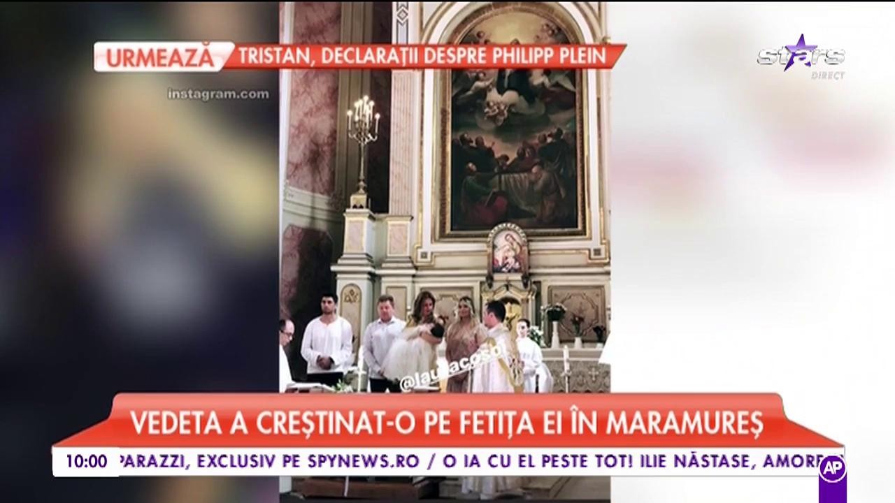 Laura Cosoi, botez atipic pentru micuța Rita