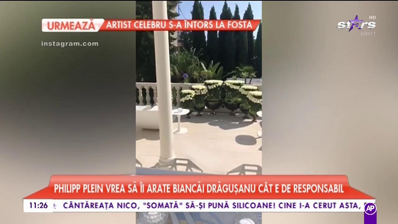 Philipp Plein vrea să &icirc;i arate Biancăi Drăgușanu c&acirc;t este de responsabil