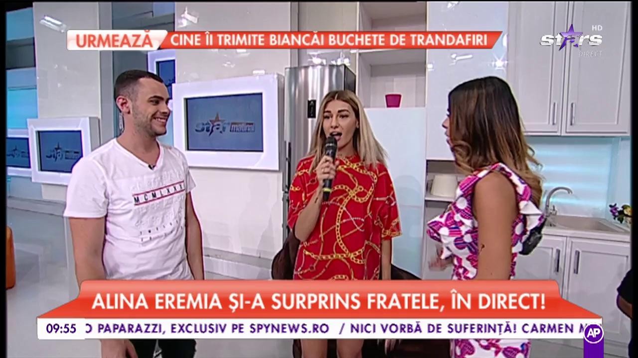 Alina Eremia a venit sa &icirc;și susțină fratele la Star Matinal