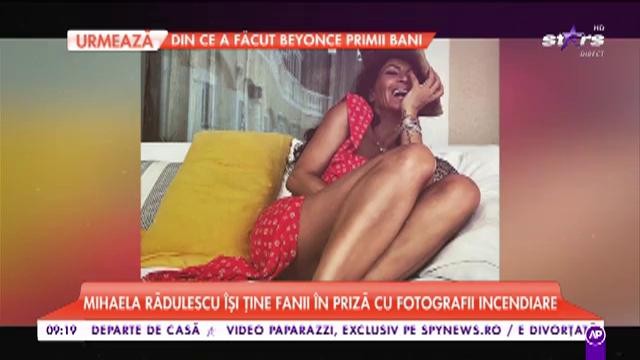 Mihaela Rădulescu &icirc;și ține fanii &icirc;n priză cu fotografii incendiare