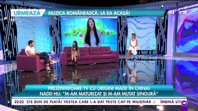 Povestea de viață a lui Nadd Hu, frumoasa prezentatoarea de la ZU: „Mama e româncă, tata e chinez”