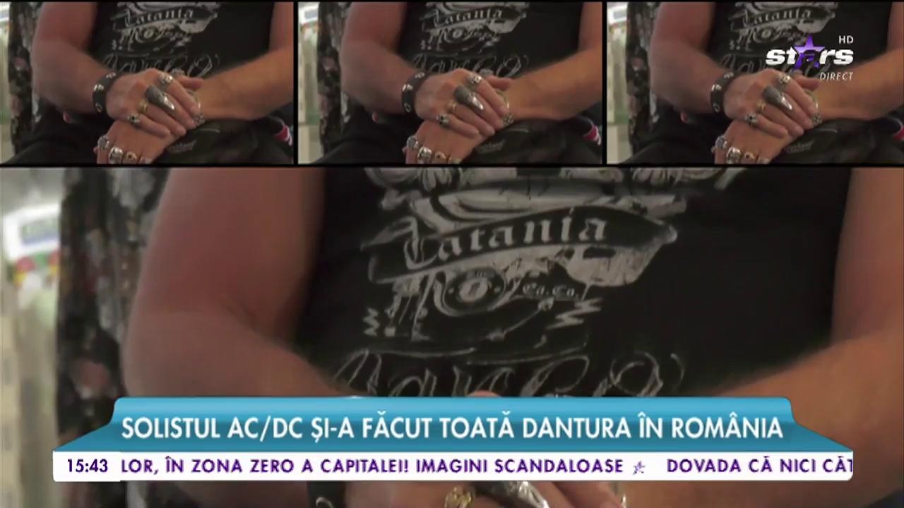 Solistul AC/DC, vizită secretă &icirc;n Rom&acirc;nia