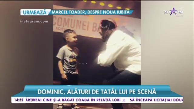 Dominic, alături de tatăl lui pe scenă. Băiețelul lui Alex Velea &icirc;i moștenește talentul artistului