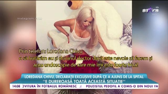 Loredana Chivu vorbește despre  momentele cumplite prin care a trecut: &rdquo;Medicii au descoperit că aș avea un fel de gastrită&rdquo;