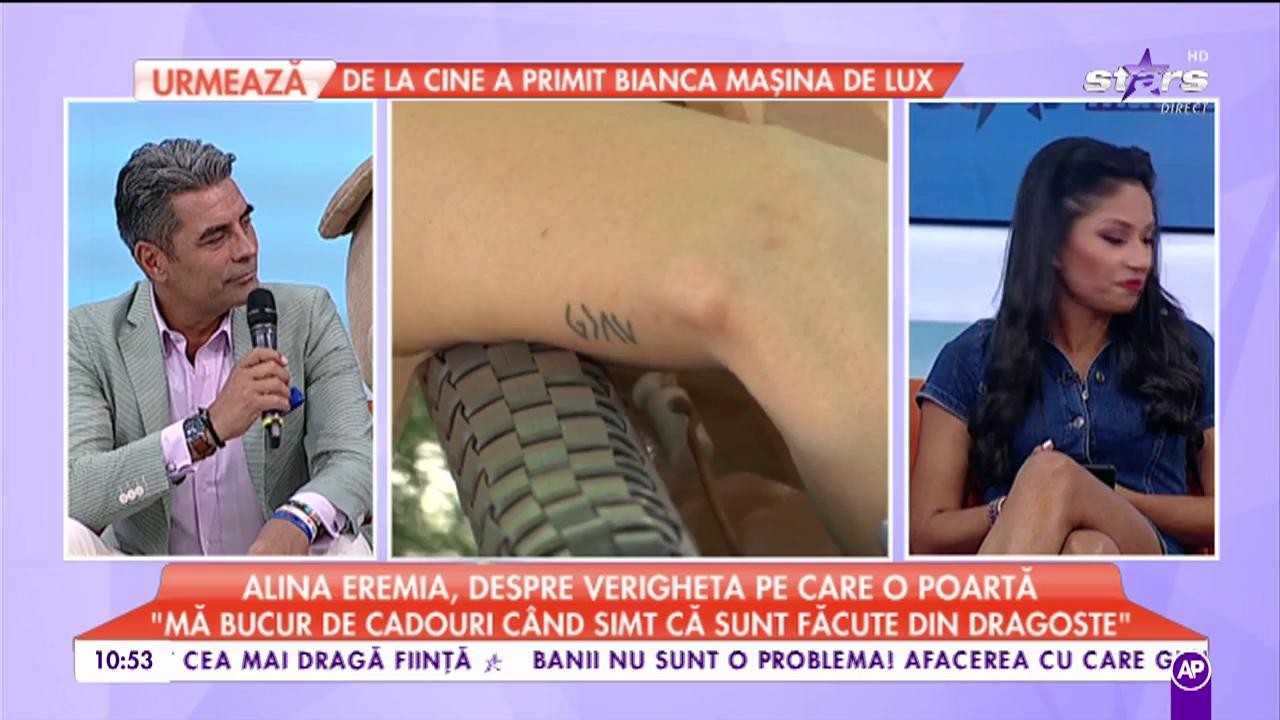 Alina Eremia, despre vergheta pe care o poartă: &rdquo;Inelul este primit de la o prietenă&rdquo;
