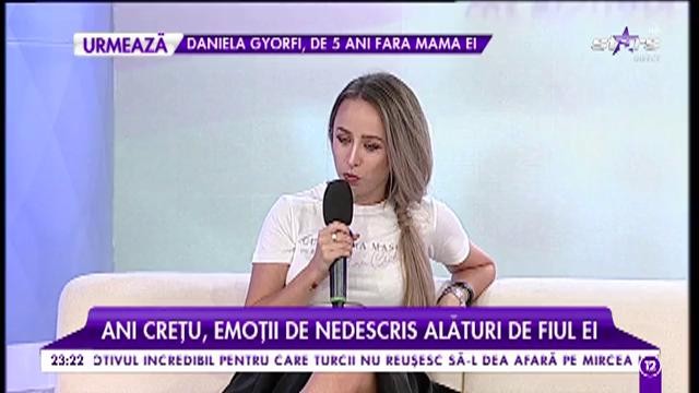 Ani Creţu, actriță, mamă-eroină și femeie de succes: "La grădiniță, fiului meu i se gătește separat, după rețeta mea"