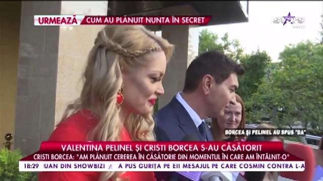 Valentina Pelinel și Cristi Borcea s-au căsătorit: "Suntem foarte fericiți"