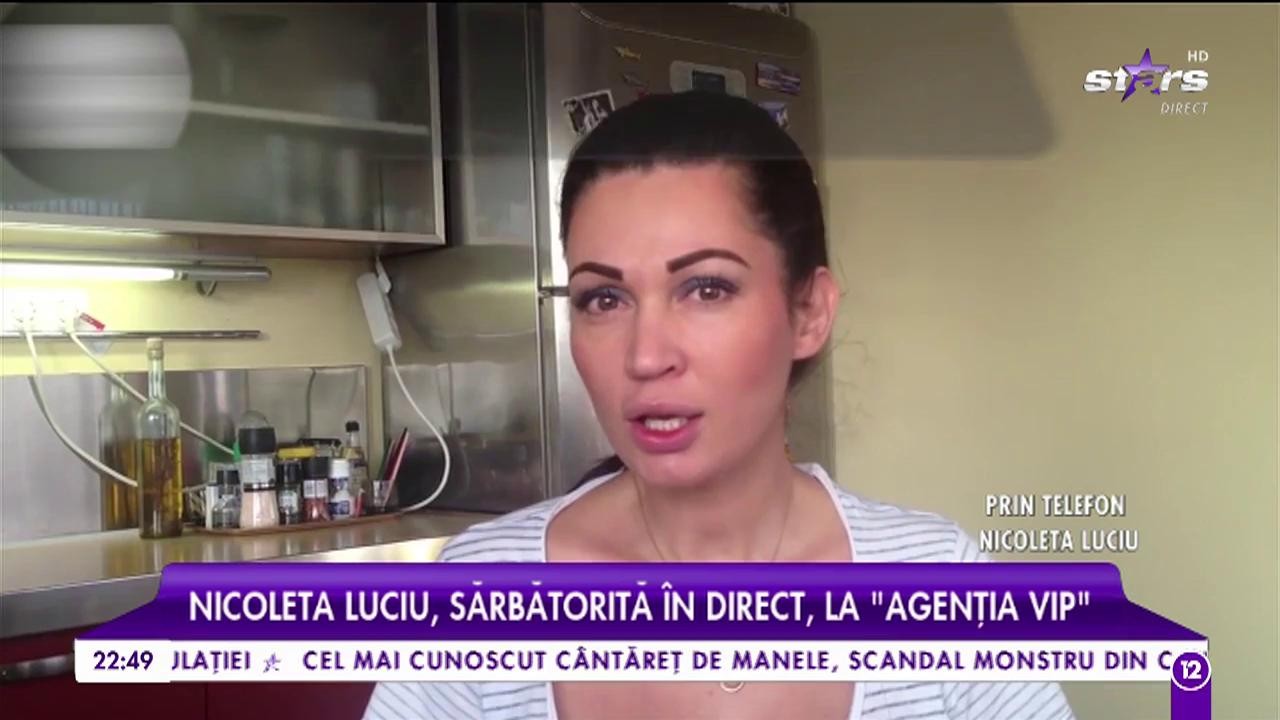 Nicoleta Luciu, sărbătorită &icirc;n direct, la Agenţia VIP!