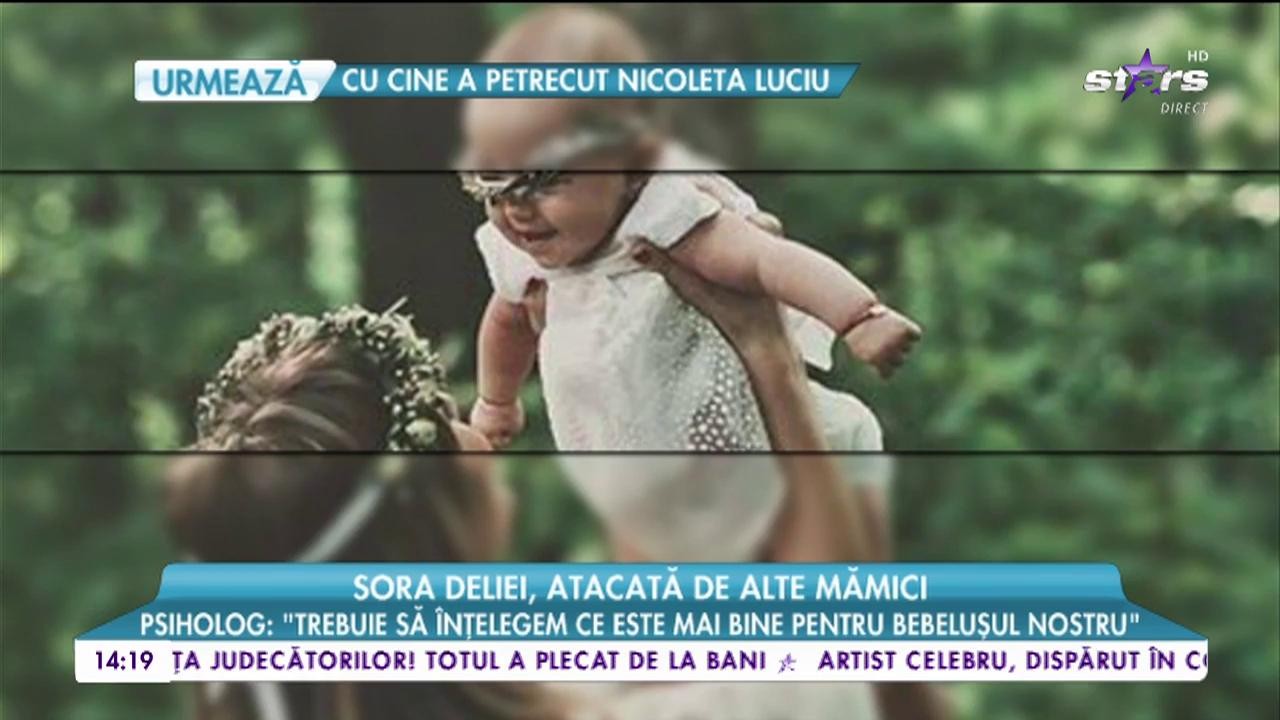 Sora Deliei, atacată pe internet! Mămicile &icirc;i atrag atenția că nu o creşte bine pe micuţa Jessie