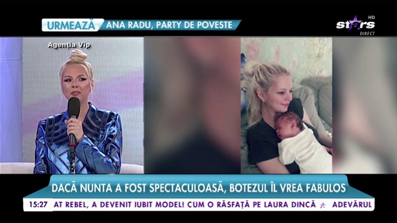 Sandra N, detalii despre botezul desprins din filmele de la Hollywood