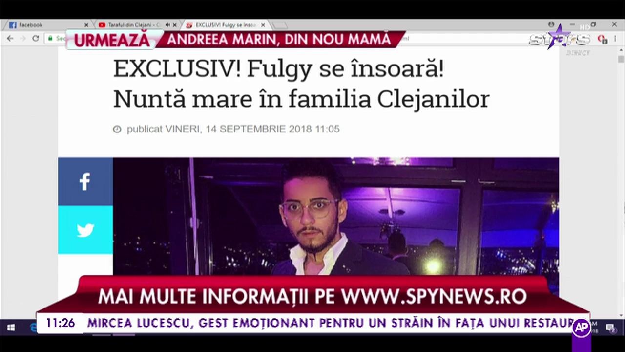 Nuntă mare &icirc;n familia Clejanilor. Fulgy se &icirc;nsoară!