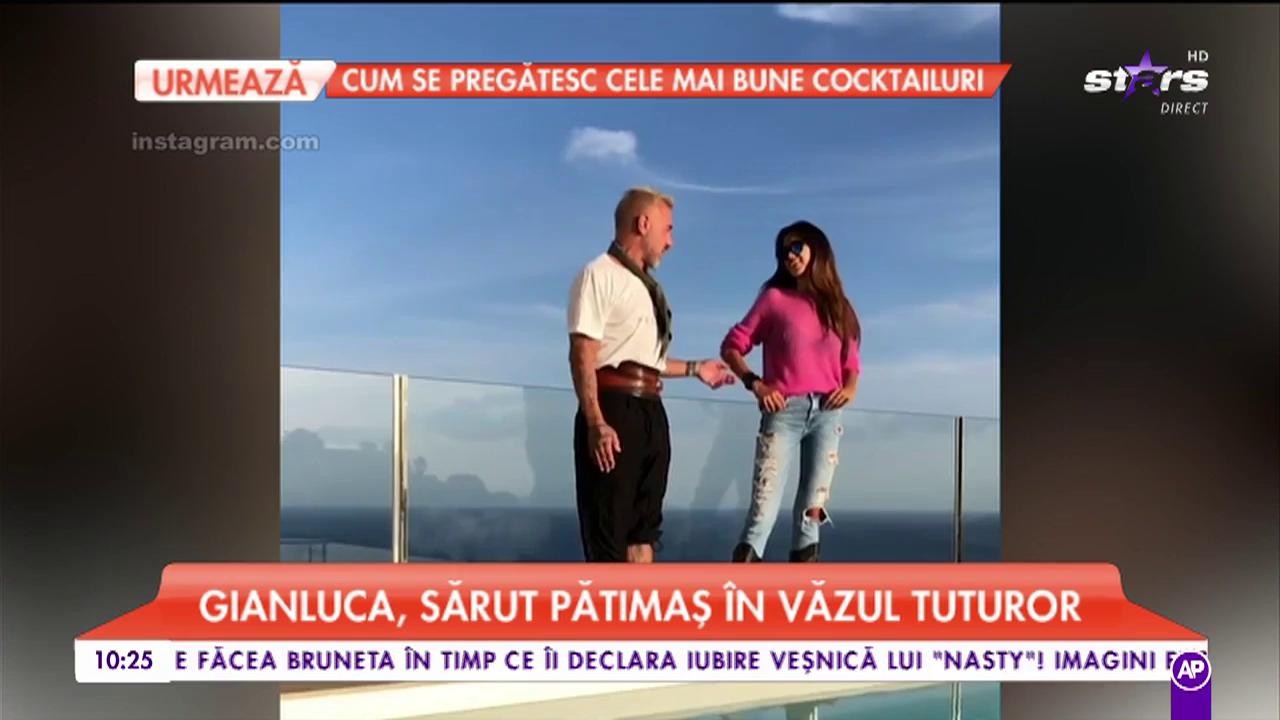 Gianluca Vacchi, sărut pătimaș &icirc;n văzul tuturor