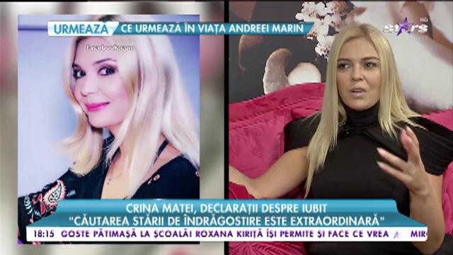Crina Matei, declarații despre iubit: "&Icirc;n viața mea există cineva de un timp rezonabil"