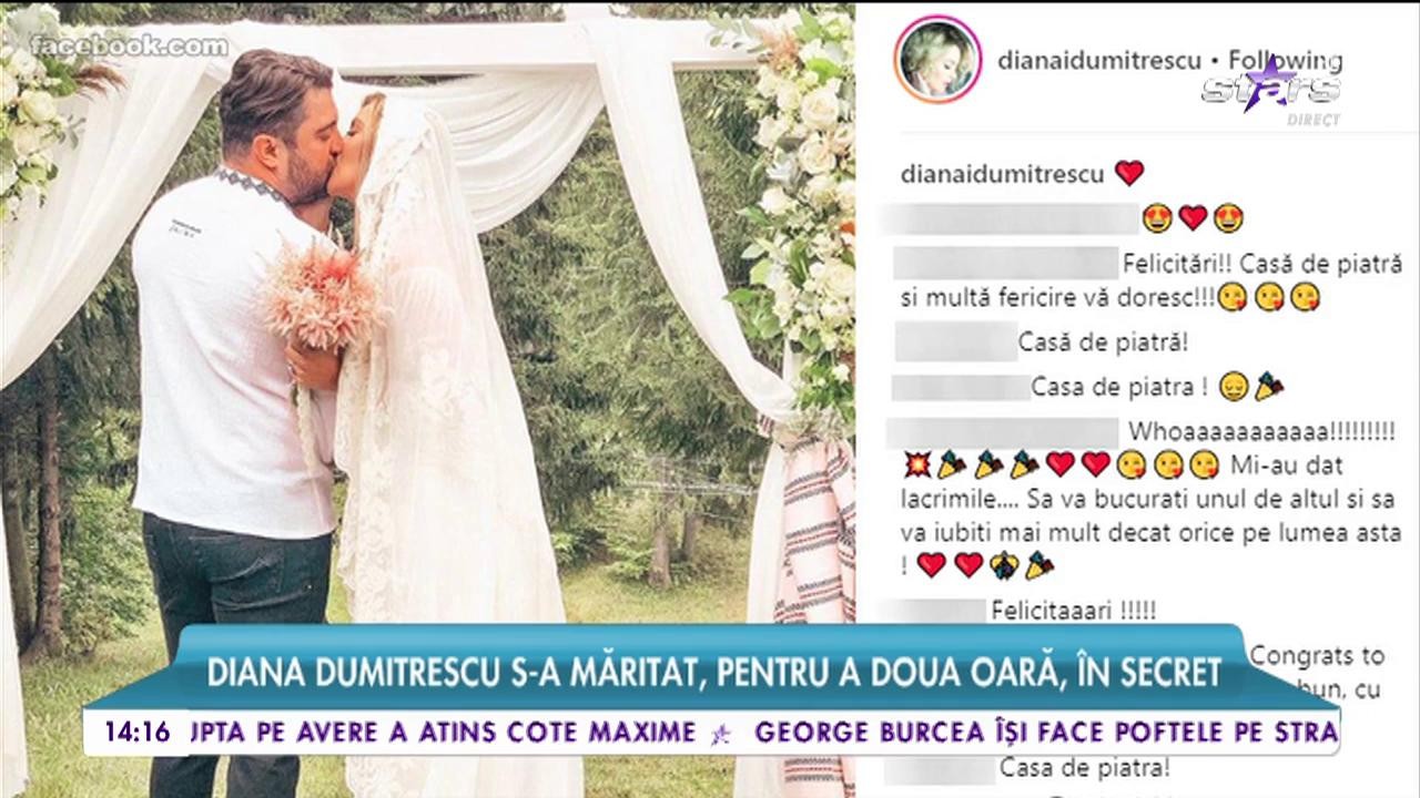 Diana Dumitrescu s-a măritat pentru a doua oară, &icirc;n mare secret!