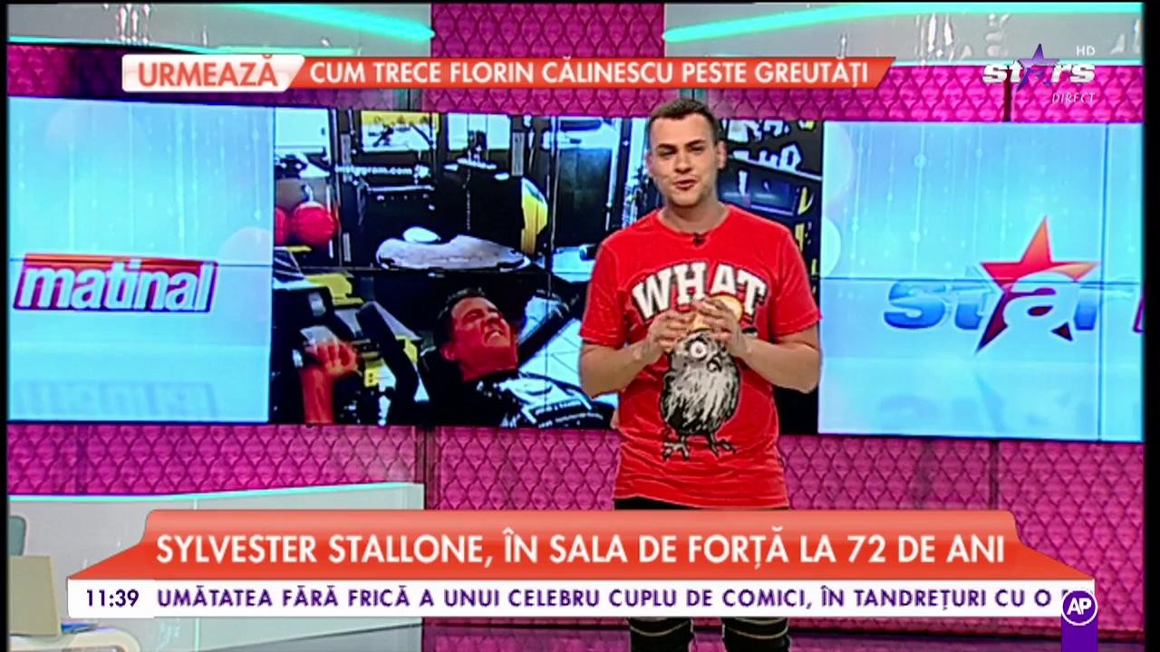 Sylvester Stallone, &icirc;n sala de forță la 72 de ani