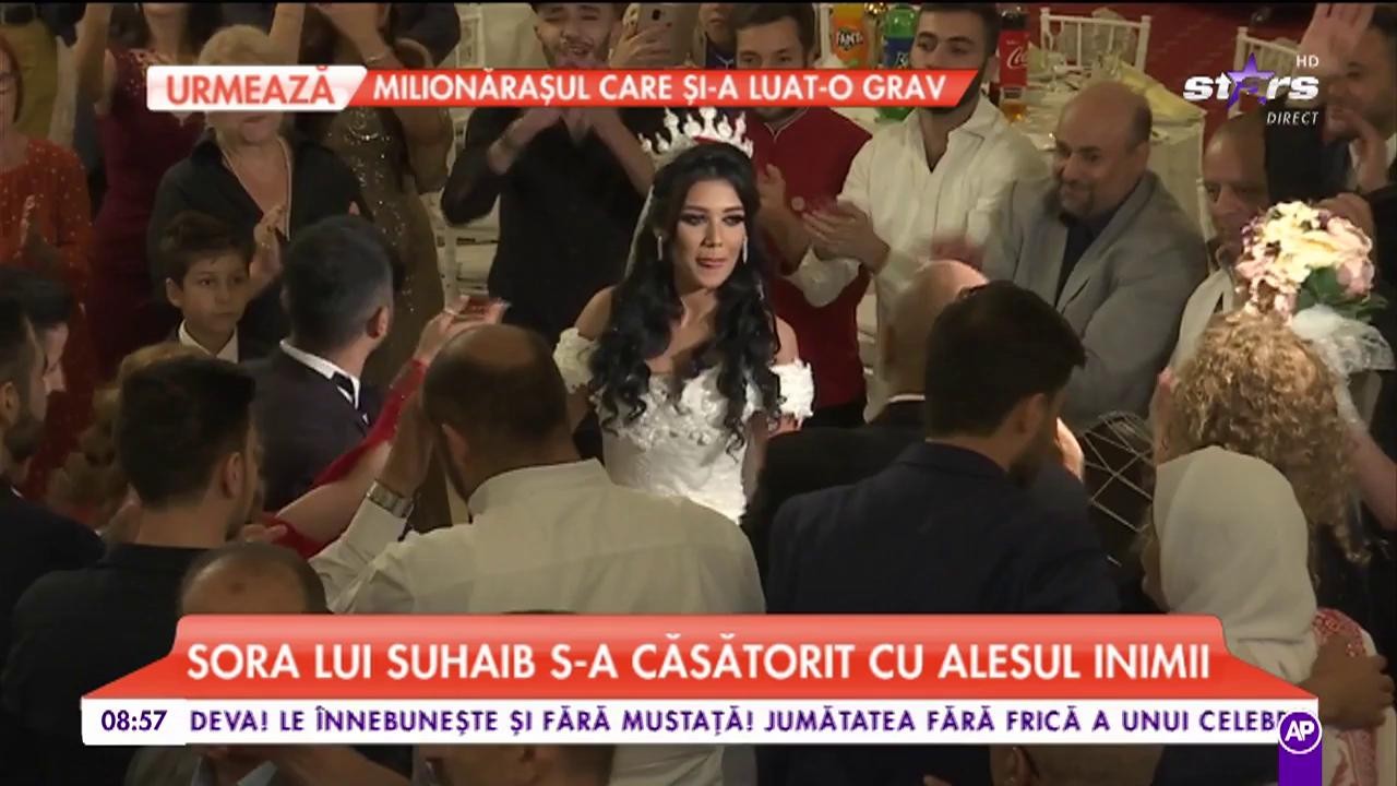 Nuntă spectaculoasă &icirc;n showbiz! Sora lui Suhaib s-a căsătorit cu alesul inimii