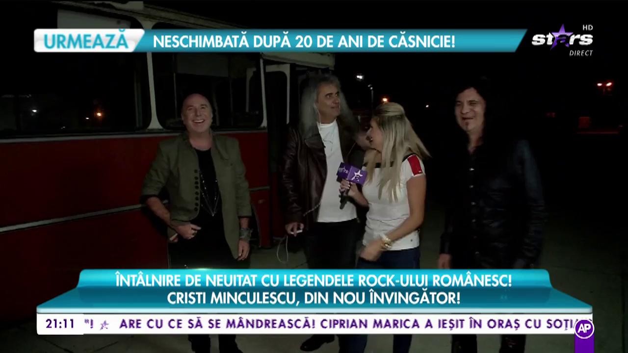 Întălnire de neuitat cu legendele rock-ului românesc! Cristi Minuculescu, din nou învingător!