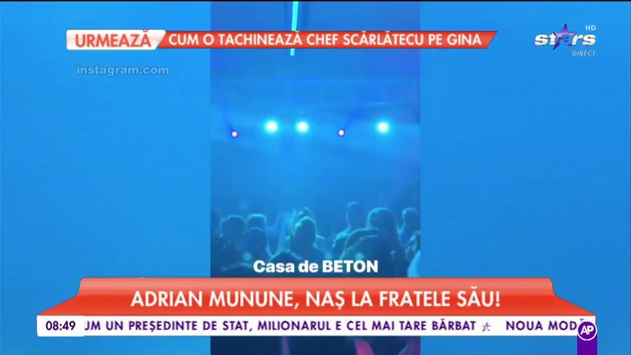 Adrian Minune, naș la fratele său