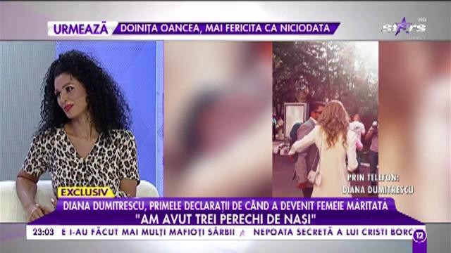 Diana Dumitrescu, primele declaraţii de c&acirc;nd a devenit femeie măritată! "Nunta a fost pe repede &icirc;nainte"