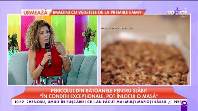 Carmen Brumă, despre pericolul din batoanele de slăbit: &rdquo;&Icirc;n condiții excepționale pot &icirc;nlocui o masă&rdquo;