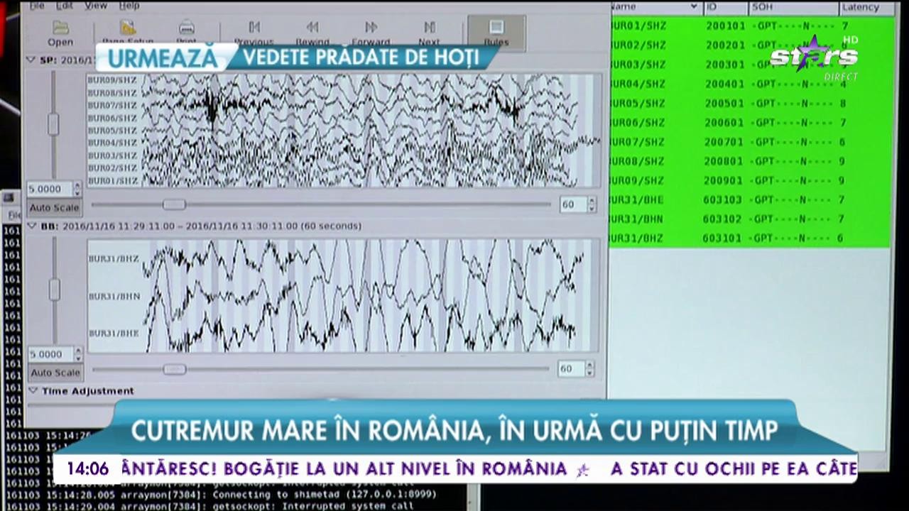 Rom&acirc;nia, zguduită de un nou cutremur. Seismul a avut loc &icirc;n Vrancea