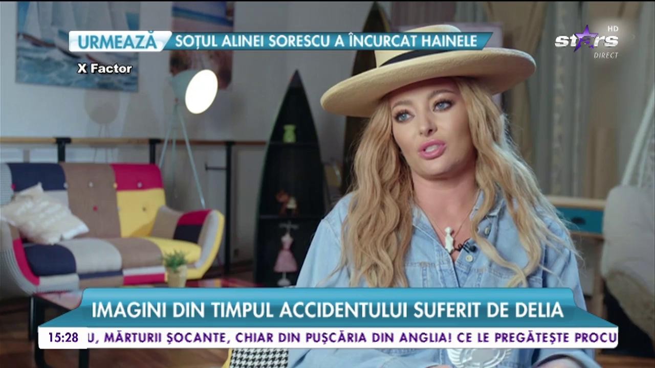 Imagini din timpul accidentului suferit de Delia &icirc;n culisele X Factor