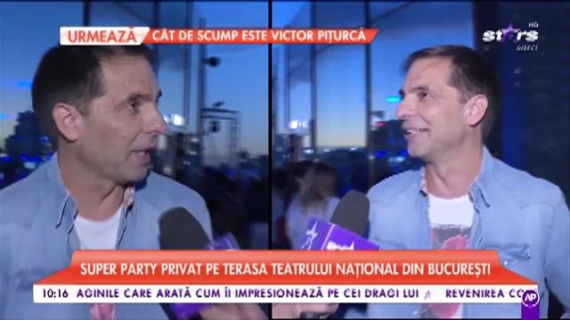 Super party privat pe terasa Teatrului Naţional din București
