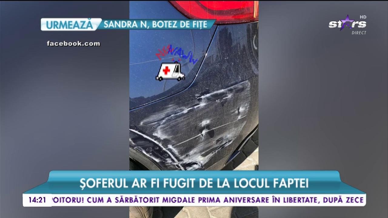 Vica Blochina este foc şi pară!  Bolidul ei de zeci de mii de euro a fost lovit &icirc;n trafic de un autocar