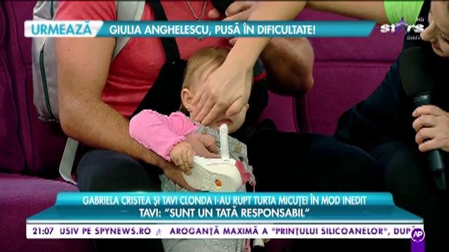 Gabriela Cristea şi Tavi Clonda, părinți de un an: "Este fata lui tata, nu prea spune mama"