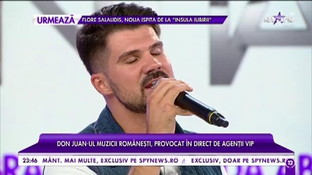 Don Juan-ul muzicii rom&acirc;neşti provocat &icirc;n direct la Agenţia VIP!