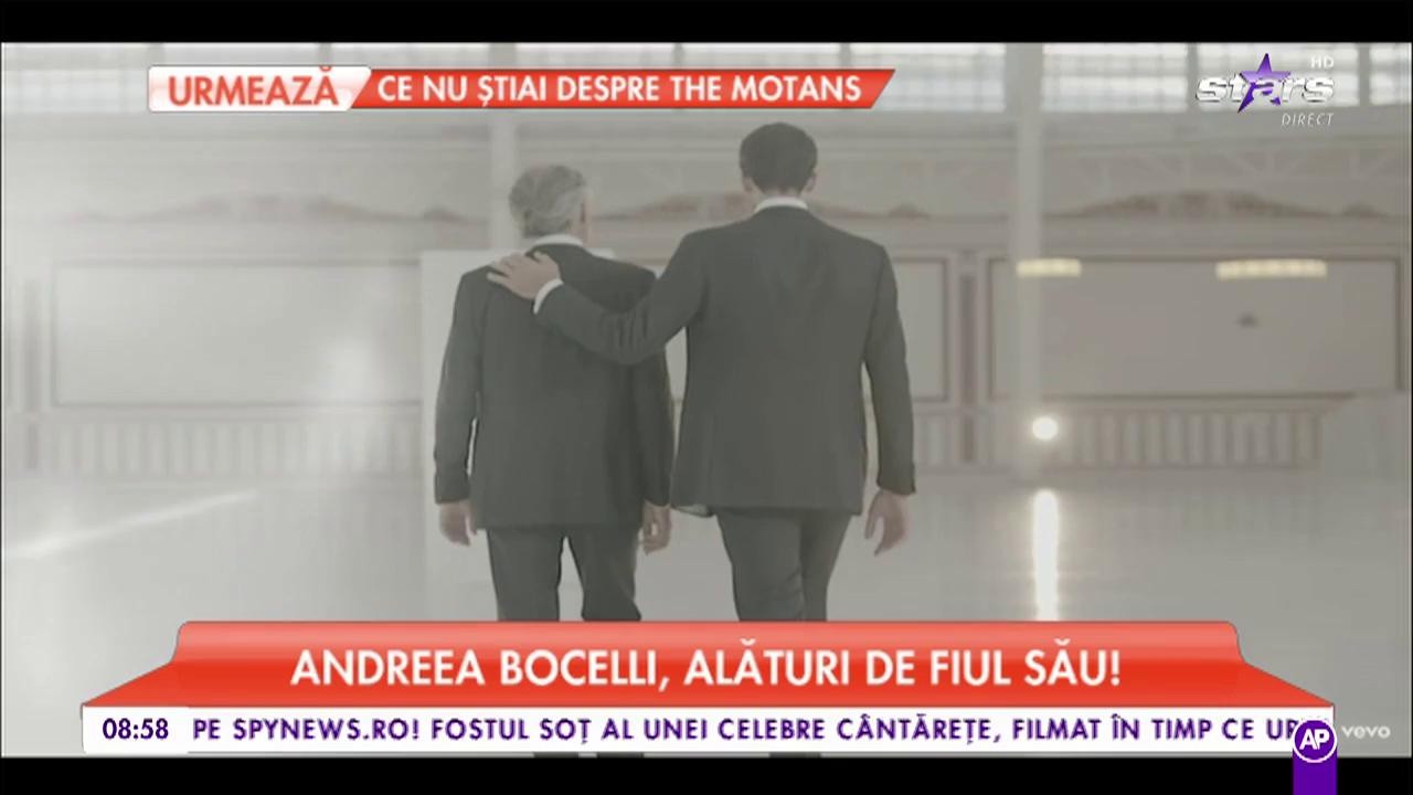 Duet de senzaţie! Andreea Bocelli c&acirc;ntă alături de fiul său