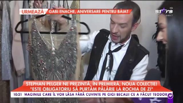 Stephan Pelger a prezentat la Star Matinal, &icirc;n premieră, noua sa colecţie vestimentară!
