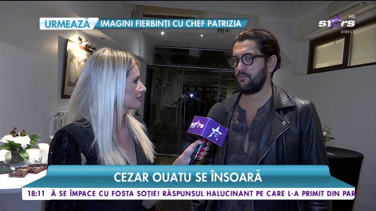 Cezar Ouatu se &icirc;nsoară! Artistul vorbește despre nunta cu iubita sa