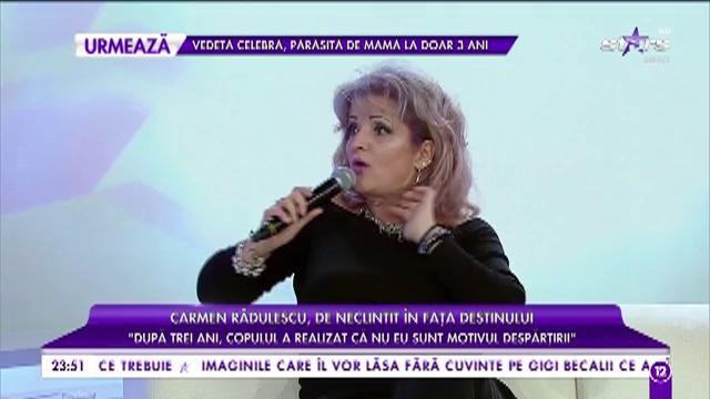 Carmen Rădulescu nu vrea să mai audă de măritiș: &rdquo;&Icirc;mi vedeam copilul prin zăbrelele gardului școlii&rdquo;