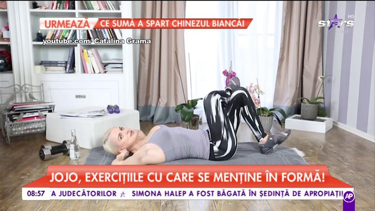 Jojo, exercițiile cu care se menține &icirc;n formă