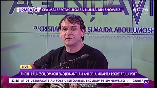 Live! Andrei Păunescu, omagiu emoţionant, la 8 ani de la moartea regretatului poet